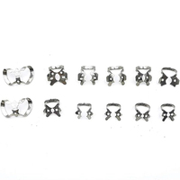 Set Perlengkapan Karet Dam Gigi Manual Premium Stainless Steel, Termasuk Forceps, Clamp, Punch, Bersertifikasi CE, Dilengkapi Kotak Pelindung