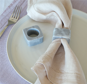 Latest Marble Napkin <b>Rings</b> Wholesale Luxury Marble Napkin <b>Rings</b> Set Square <b>Circle</b> Crafts Napkin Holder - Product Image 6