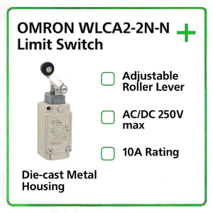 Interrupteur de fin de course WL fabriqué au Japon, WLCA2-2N-N, levier à rouleaux réglable, haute durabilité, automatisation industrielle - Product Image 5