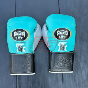 Gants de boxe MMA personnalisés pour l'entraînement et le sparring |   Fermeture à boucle et crochet pour doigts entièrement couverts |   Cuir véritable OEM - Product Image 6