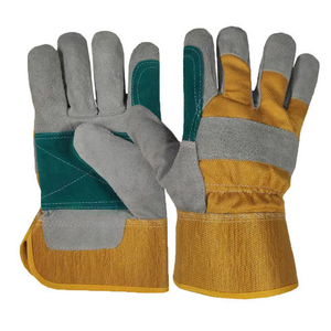 Premium Leather Working Safety <b>Gloves</b> Durable Cowhide Work <b>Gloves</b> Industrial Leather Hand Protection <b>Gloves</b> - Product Image 2