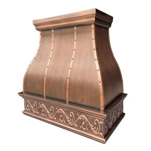 Hotte de cuisine de luxe en cuivre offrant une extraction de fumée supérieure, une beauté décorative et des performances durables à tout moment - Product Image 1