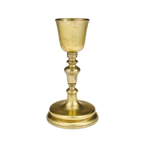 Modern Chalice Brass Plated Customized Embossed Chalice With Brass is handmade using high quality brass and steel - Product Image 1