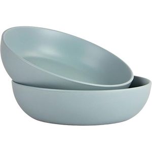Set di 2 Ciotole da Servizio Wazee Matte 9 Pollici/48oz, Blu Minerale 10 Strawberry Street - Product Image 1