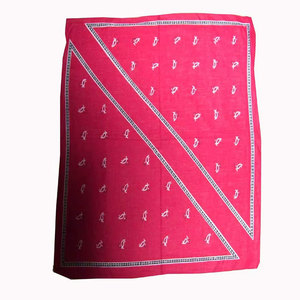 Pañuelos de Algodón Orgánico con Estampado Personalizado en Color Rojo, Suaves, Transpirables y Ecológicos, para Hombres y Mujeres, Pañuelo para el Cabello con Estilo - Product Image 1