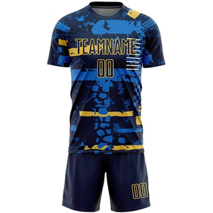 ชุดยูนิฟอร์มแบบซับลิเมชั่นพร้อมชุดกีฬาขายส่ง เสื้อฟุตบอลแบบกำหนดเองสำหรับผู้ชาย ชุดเสื้อฟุตบอล ชุดยูนิฟอร์มแบบซับลิเมชั่น - Product Image 5