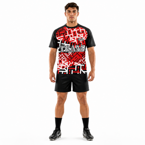 Custom Sublimation <b>Rugby</b> Uniform Set Professional Breathable Team <b>Rugby</b> Jersey and <b>Shorts</b> Wholesale Durable <b>Rugby</b> Training Gear - Product Image 3