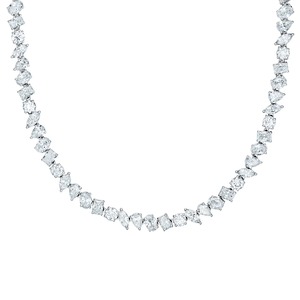 Collar de lujo con corte mixto en oro blanco de 18 quilates - Regalo - Product Image 5