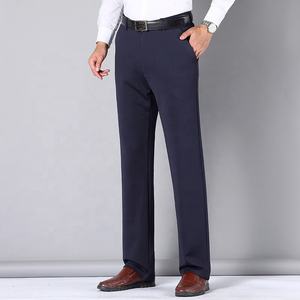 Pantalons de travail de bureau pour hommes, taille 29-52, 93,5 % polyester, 6,5 % élasthanne, pantalons de costume taille plus, pantalons formels à jambe droite - Product Image 6