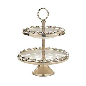 Premium Quality Stainless Steel Silver Color <b>Cake</b> <b>Server</b> With Glass Dome Finest Quality Chocolates Stand With Dome <b>Cake</b> Stand - Product Image 2