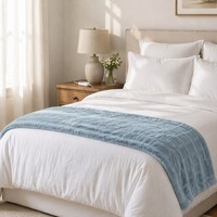 Plaid chauffant 50x60 pouces, tissage gaufré, 12 niveaux de chaleur, chauffage rapide, minuterie 1-12h, protection contre la surchauffe, vente en gros usine