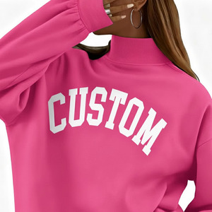 Sudaderas de Moda de Lujo con Apliques, Cuello Redondo Unisex, Personalizadas, 400GSM, Poliéster/Algodón, Tallas Grandes, Hombros Caídos, Gran Venta - Product Image 6