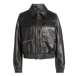 แจ็คเก็ตหนังแท้ขายส่งสำหรับผู้ชายและผู้หญิง แฟชั่นสไตล์มอเตอร์ไซค์ มีไซส์พลัสไซส์ให้เลือก หนังแท้คุณภาพเยี่ยม 100% - Product Image 6