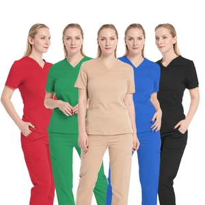 Pantalones Jogger de Poliéster y Spandex Blancos 2024 con Cintura Acanalada Recta, Uniformes Médicos, Uniformes de Hospital de Calidad Superior - Product Image 2