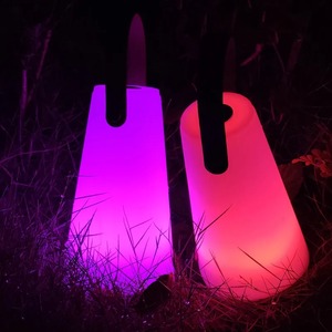 Lanterne d'Éclairage d'Ambiance LED RVB Portable Étanche et Extérieure, Lampe de Camping, Télécommande, Veilleuse avec Poignée - Product Image 4