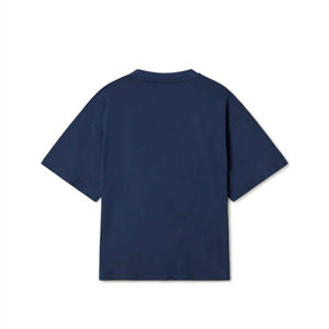 Camiseta de Manga Corta para Hombre, Talla Grande, Color Azul Marino Sólido, Cuello Redondo, Algodón/Poliéster, Estilo Casual, Tejido de Punto Jersey, Corte Regular, Transpirable - Product Image 6
