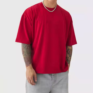 เสื้อยืดผู้ชายคอตตอน 100% ทรงปกติ หนัก ทนทาน สกรีนโลโก้ได้ตามสั่ง ลายเรียบ แห้งเร็ว ระบายอากาศดี แขนสั้น ขายส่ง - Product Image 1