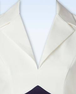 Robe Polo Officielle pour Femme - Hybride Formelle et Sportive - Logo Personnalisé, Rayures Contrastées, Manches Courtes, Vêtements pour Femmes - Product Image 3