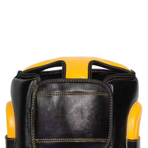 Protège-tête de boxe unisexe avec double fermeture à boucle, imperméable, durable, confortable, protection Taekwondo, en cuir, service OEM - Product Image 4