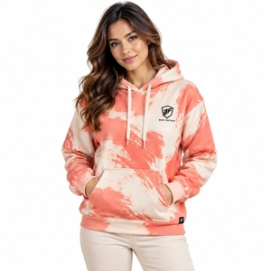 Sweat-shirt à capuche pour femme, sublimation personnalisée, imprimé, matière polyester, construction respirante, texture douce, confortable - Product Image 1