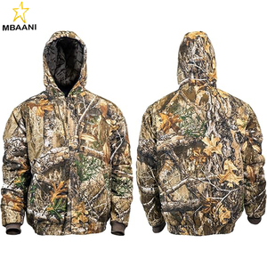 Men’s Insulated Twill <b>Camo</b> Hunting <b>Jacket</b>, <b>Camo</b> with Cotton Shell, for Cold Weather, Bird and Deer Hunting - Product Image 4