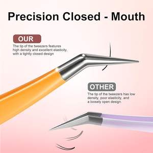 Pinzas Profesionales Personalizables Multiusos de Acero Inoxidable con Mango Liso de 45 y 90 Grados para un Agarre Perfecto, Curvadas - Product Image 5