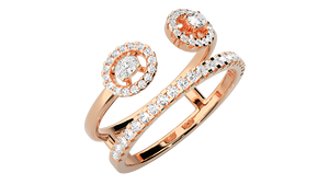 Bague en or massif 14 carats ARHAM Unique avec diamant de laboratoire pour femme, certifiée IGI, bijou de mariage personnalisé, idéal pour un cadeau de mariage - Product Image 5