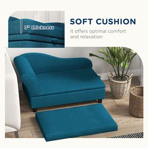 Cama para Mascotas en Forma de Donut, Color Azul Marino, con Espacio de Almacenamiento para Mascotas Pequeñas y Medianas - Product Image 6