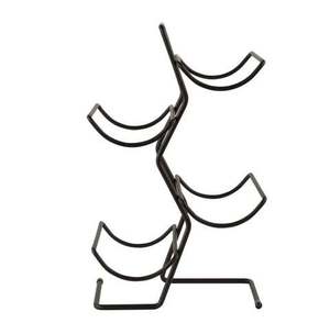 Porte-bouteilles à vin en métal avec dessus en bois pour bar, hôtel, restaurant, accessoires, porte-bouteilles à champagne multiples, porte-bouteilles à vin - Product Image 4