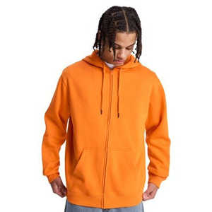 Sweat-shirt à capuche zippé décontracté pour homme, 470 GSM, coton French Terry, streetwear lourd, fermeture éclair intégrale, fabricant OEM, marque privée - Product Image 1