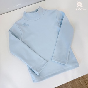 SeunKids Garçons Filles 4cm Col Montant Manches Longues Sous-vêtement Thermique Prix Usine Vietnam - Product Image 5