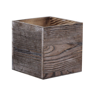 Rustic Wood <b>Planter</b> Box Long Rectangular Flower Pot Outdoor Garden Wooden Raised Bed <b>Vegetable</b> <b>Planters</b> with Drainage Hole Pot - Product Image 6