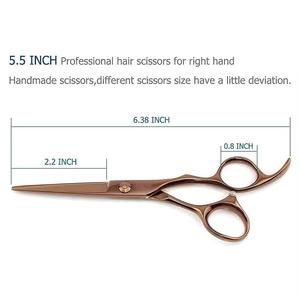 Ciseaux à effiler les cheveux en acier inoxydable légers et réutilisables, 28 dents, lame tranchante, pour droitiers, manche moyen, usage professionnel en salon - Product Image 4