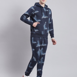 Unisex Blank Straight Leg Sweatpants Zip-Up <b>Hoodie</b> Set Custom Logo Fleece Streetwear Tracksuits 100% Nylon Waterproof Winter - Product Image 2