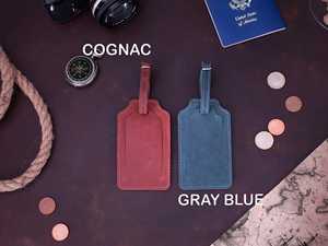 Full Grain Genuine Leather Luggage Tags Privacy Shield Travel Bag Tags Custom Suitcase <b>Name</b> <b>Labels</b> Gift LMP-0288 - Product Image 4