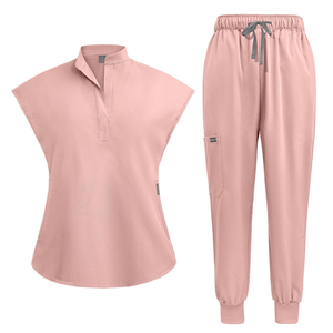 Tenue médicale unisexe en tissu tissé pour infirmiers et médecins, uniforme de travail pour le secteur de la santé, polyester/coton, confortable et durable - Product Image 4