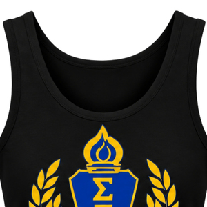 Camiseta sin mangas Sigma Gamma Rho para mujer, personalizada con letras griegas, para uso diario, informal, deportiva, para entrenamiento, a la moda - Product Image 3