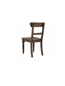 Traditional Wooden Dining <b>Chair</b> with Turned <b>Legs</b> Antique Finish Solid Wood Construction Stable Design for Home Furniture - Product Image 3