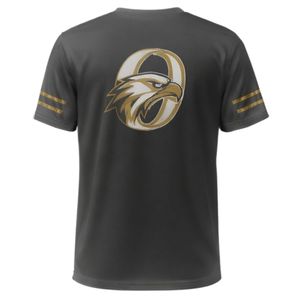 Men Gray Hockey Sports Tee <b>Polyester</b> <b>Shirt</b> Athletic Training Uniform Outdoor Sportswear Team Wear Casual Performance Apparel - Product Image 2