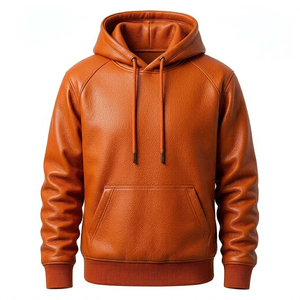 Sweat à capuche en molleton respirant noir en polyester/coton, coupe classique, veste décontractée pour homme, hiver, avec logo personnalisé, prix bas, streetwear - Product Image 6