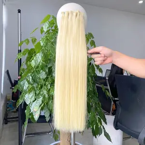 Blonde Color Genius Weft Bundle Vietnamese Human Hair Extension Cuticle Aligned From The Donors