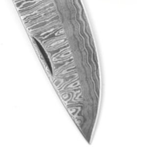 Handmade Damascus Folding Knives with Smooth Wooden Handle Patterned <b>Steel</b> Blade Compact Pocket Design for <b>Outdoor</b> Hunting - Product Image 5