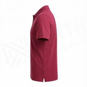 เสื้อโปโลผ้าระบายอากาศได้ดีสำหรับผู้ชายไซส์ใหญ่ แห้งเร็ว ดีไซน์ OEM รับทำโลโก้ สีตามสั่ง แขนสั้น สำหรับกอล์ฟ - Product Image 3
