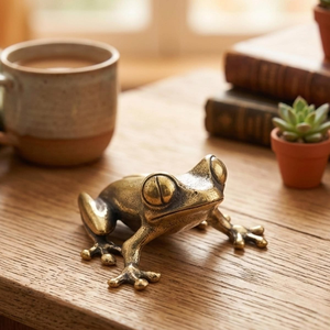 Exquisito par de figuras de ciervos de latón texturizado. Decoración Vastu perfecta para invitar la gracia y la vitalidad. Disponible a precio de mayorista. - Product Image 5