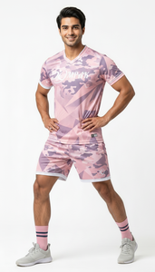 Conjunto de Camiseta y Pantalones Cortos de Voleibol con Estampado Animal de Obsidiana Personalizado al por Mayor, Uniforme de Equipo de Secado Rápido OEM, Ropa Deportiva Sublimada - Product Image 4