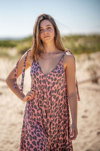 Women Leopard Print Cotton Jumpsuit <b>Spaghetti</b> <b>Strap</b> V Neck Loose Fit Wide Leg Casual Summer Outfit - Product Image 5