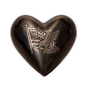 Urne funéraire en aluminium en forme de cœur pour cendres, petite urne commémorative élégante en métal pour le partage des souvenirs d'un être cher - Product Image 3