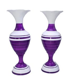 Vase de sol en céramique, porcelaine et terre cuite avec support, design personnalisé Rayan International Diwaliutt AR-369 - Product Image 1