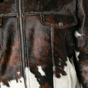 Custom Design Fashion Classic <b>Leather</b> Motorcycle <b>Jacket</b> Oem Logo <b>Leather</b> <b>Jacket</b> For <b>Men</b> Slim Fit Genuine Cowhide Skin Coat - Product Image 6