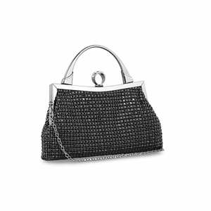 Bolso de noche de novia negro P24318 - Product Image 2